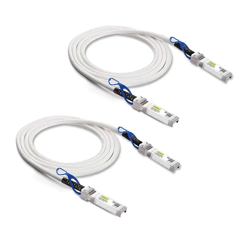 Vista 24 de 10Gtek Cable blanco 25G SFP28 SFP+ DAC para Cisco SFP-H25GB-CU1M, 1m/3.3ft