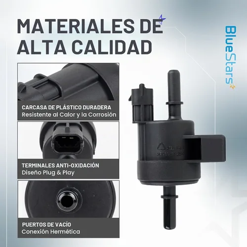 Vista 5 de BlueStars 55567453 Solenoide de válvula de purga de depósito de vapor EVAP Válvula de purga de ventilación - Compatible con Chevy Cruze 2011-2016
