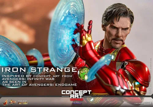 Vista 10 de Hot Toys 1:6 Iron Strange - El arte de los Vengadores: Endgame