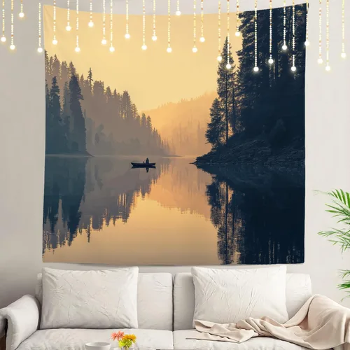 Vista 39 de Shrahala Brown Golden Tapestry, Lion Wall Hanging Hd Print Polyester Backdrop For Dorm Room Bedroom 30 X 40 In