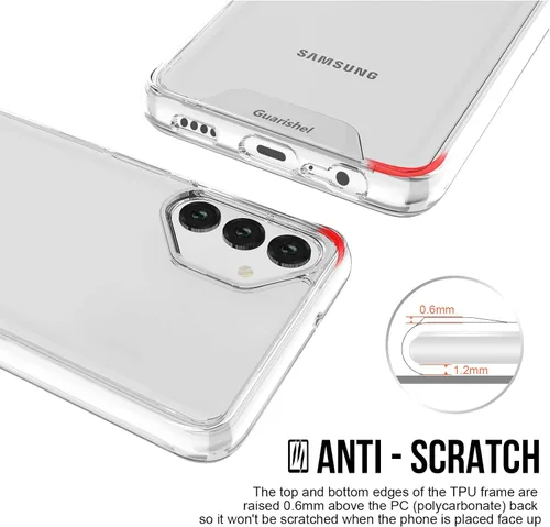Vista 6 de Funda transparente para teléfono celular, Samsung Galaxy A13 5G/4G [protección militar contra caídas, ajuste delgado, sin amarillamiento]