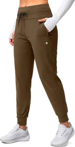 Vista 29 de G Gradual Pantalones deportivos con forro polar para mujer, de cintura alta, resistentes al agua, térmicos, para invierno, correr, senderismo