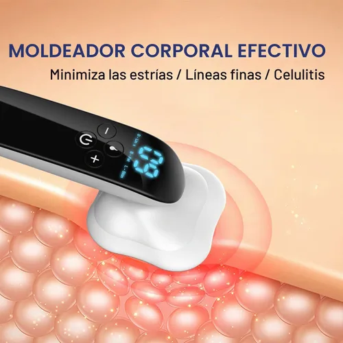 Vista 5 de CENXIGO Masajeador de celulitis Pro Max de 4 cabezas, máquina de moldear cuerpo inalámbrico para brazos, piernas, espalda.