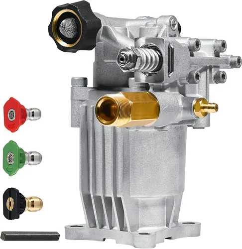 Vista 9 de TOOLCY Bomba de lavado a presión horizontal de eje de 3/4", 2600-3200 PSI