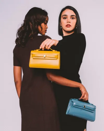 Vista 3 de Levantine KENDA - Mini bandolera con solapa para mujer, bolso de mano, bolso con asa superior