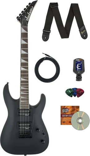 Vista 14 de Jackson JS Series Dinky JS20 DKQ 2PT Transparent Black Burst Paquete con cable, afinador, correa, púas y DVD de guitarra Austin Bazaar