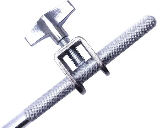 Vista 3 de Soporte de brazo de cencerro de forma de Z 3/8" accesorios de montaje de percusión acero cromado