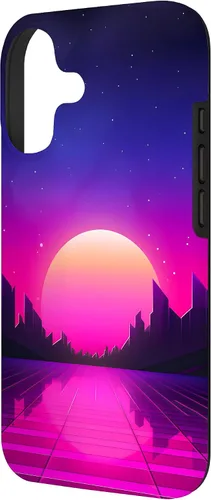 Vista 2 de Retrowave Vaporwave Synthwave 80s Style Case for iPhone 17