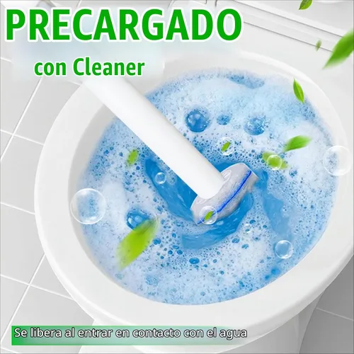 Vista 3 de 40 recambios de varilla de inodoro para Clorox, 4 almohadillas de repuesto para limpiador de inodoros para sistema de varita Clorox, cepillo