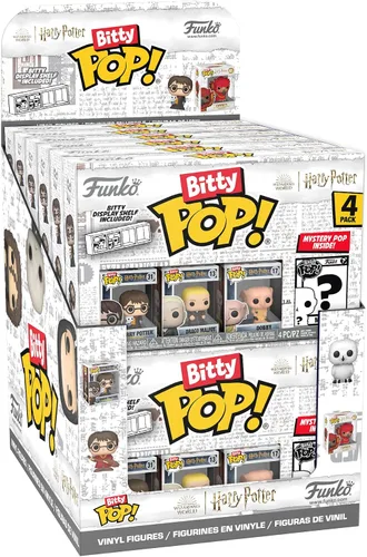 Vista 19 de Funko Bitty POP! HP - Voldemort, paquete de 4 - Lord Voldemort, Draco Malfoy (quidditch), Bellatrix Lestrange y una mini figura sorpresa misteriosa