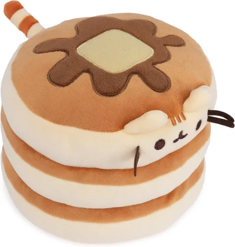 Vista 2 de GUND Pusheen la gata Pancake Squisheen - Peluche de felpa, juguete blandito para niños a partir de 8 años, color marrón, 6