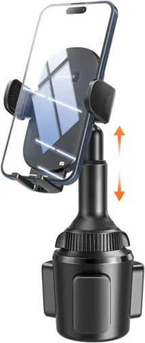 Vista 8 de APPS2Car Soporte universal para teléfono para auto, brazo largo de extensión rápida, giro de 360°, ajustable para iPhone, Samsung, Google y todos