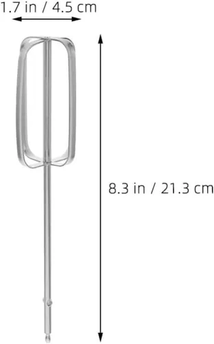 Vista 3 de Cabilock Paquete de 4 accesorios para batidoras de mano, piezas de repuesto de acero inoxidable Turbo Beaters compatibles con batidoras de mano