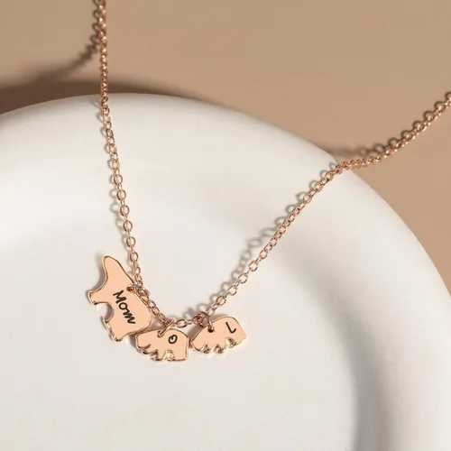 Vista 5 de MignonandMignon Mothers Day Mama Bear and Baby Bear Necklace Gift for Women Mom - SMBN