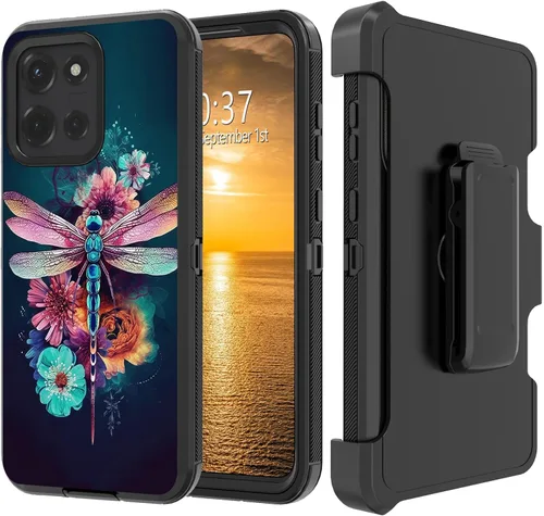 Vista 142 de Funda para Moto G Stylus 5G 2023 con funda de clip para cinturón y soporte, resistente de doble capa, resistente a prueba de golpes, para Motorola