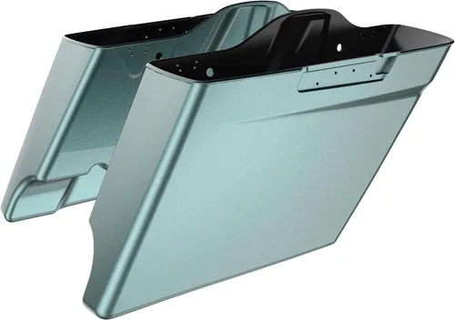 Vista 55 de Alforjas extendidas para Harley Touring Street Glide, Electra Glide, Road Glide 2014-2023 (whisky ámbar)