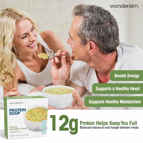 Vista 4 de Mezcla para sopa dietética WonderSlim de alto contenido de proteínas
