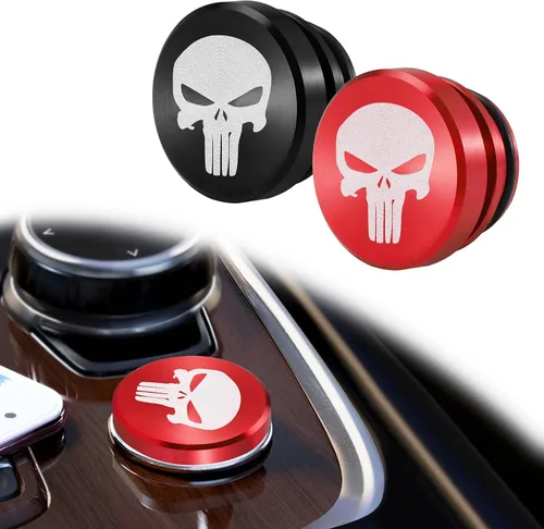 Vista 6 de UYYE Enchufe para Encendedor de Cigarrillos de Aluminio Billete a Prueba de Polvo, Botón de Misil FIRE, Accesorios de Interior de Automóvil, MISIL