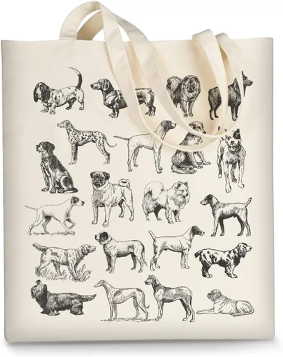 Vista 18 de Bolsa de lona AUSVKAI estética para mujer, lindas bolsas de tela reutilizables de algodón para compras, playa, comestibles