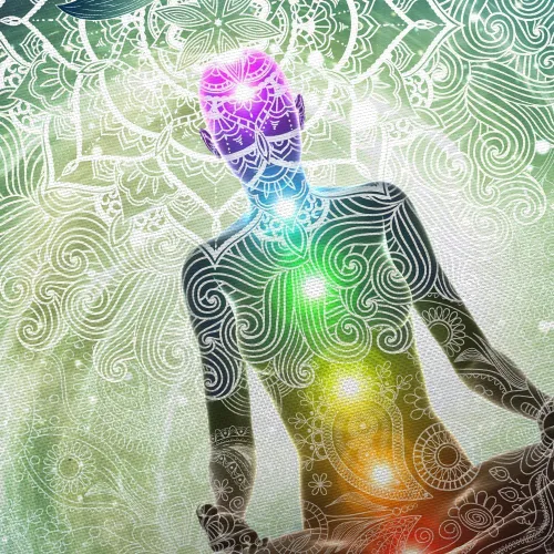 Vista 5 de DYNH Tapiz de Chakra, Tapiz de Yoga Meditación de Siete Chakras Zen Decorativo para Colgar en la Pared para Dormitorio, Tapices Espirituales Hippie