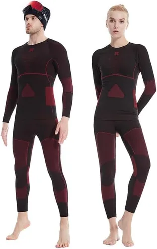 Vista 2 de TWKXL UW Ropa de compresión de secado rápido, ropa de compresión para esquí, ropa interior térmica para hombres y mujeres