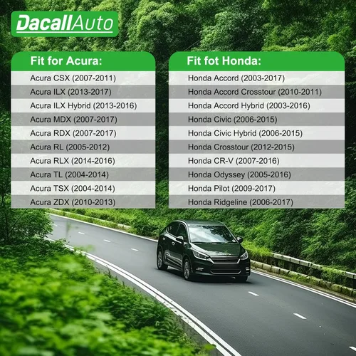 Vista 2 de Juego de 3 filtros de aire de cabina de carbón activado para Acura CSX, ILX, MDX, RDX, RL, RLX, TL, TSX, ZDX; para Honda Accord, Civic, Crosstour