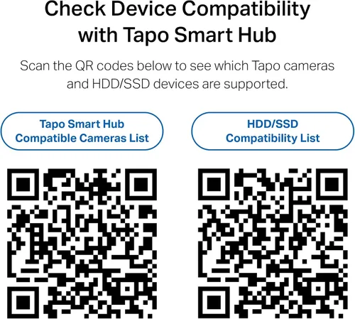 Vista 2 de Tapo Concentrador central de hogar inteligente para dispositivos inteligentes: conecta hasta 16 nuestras cámaras y 64 sensores Sub-G, almacenamiento
