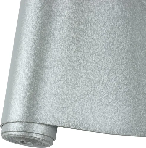 Vista 7 de Rollo de hojas de cuero sintético liso de color sólido 12"X53" (30cmX135cm), muy adecuadas para hacer manualidades, aretes de cuero, lazos, costura