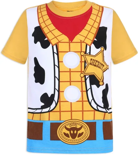 Vista 2 de Disney Toy Story Woody and Buzz Lightyear - Conjunto de camiseta y pantalones de manga corta para niños pequeños