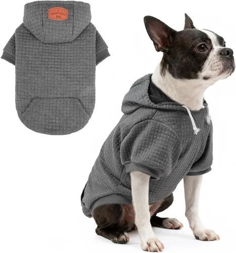 Vista 93 de BEAUTYZOO - Sudadera con capucha para perros con agujero para correa y bolsillo, suéteres para perros pequeños, medianos y grandes, niños y niñas
