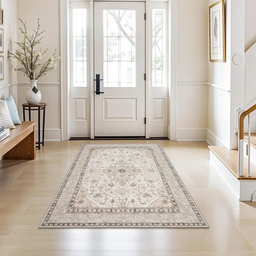Vista 27 de Alfombra lavable de cocina de 2 x 6: antideslizante oriental interior alfombra pasillo Soft Easy Clean Thin Floor Throw Carpet for Bedroom