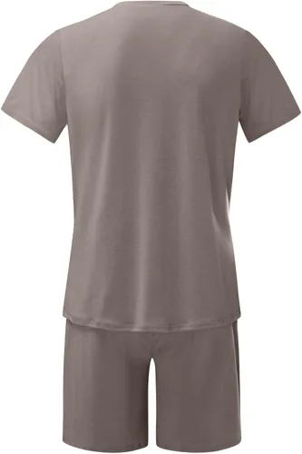 Vista 6 de Conjunto deportivo de verano de 2 piezas para hombre, camisetas de manga corta y pantalones cortos, conjunto deportivo deportivo deportivo