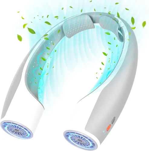 Vista 10 de Rohent Ventiladores de Cuello Portátiles que Soplan Aire Frío para Interior: Ventiladores de Enfriamiento Más Rápidos que Soplan Aire Frío Ultra