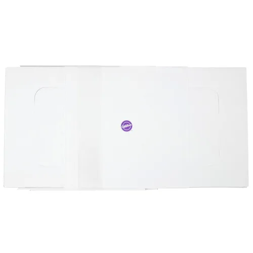 Vista 3 de Wilton Caja de pastel corrugado cuadrado blanco de 12 pulgadas, cajas de panadería de 2