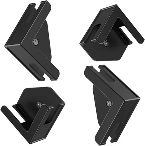 Vista 9 de Soporte de montaje en pared para tabletas Smartphones Fácil instala con adhesivo o tornillos EReader Montaje en pared Negro