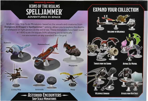 Vista 3 de WizKids Iconos D&D de los reinos: escala de barcos - Encuentros con asteroides