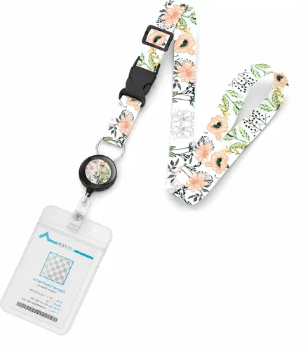 Vista 24 de Cordón de barco de crucero, con cordón de identificación ajustable con cierre desmontable, soporte impermeable para tarjetas de identificación