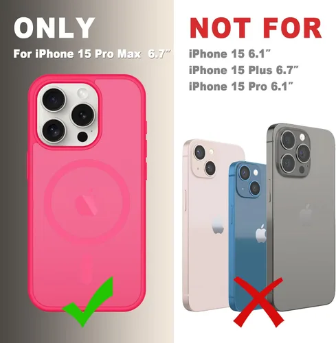 Vista 1737 de Funda para Google Pixel 10 Pro XL, cubierta magnética mate, color negro Fit for MagSafe, Screen Protector included, Shockproof Military Grade