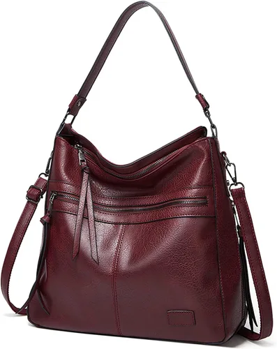 Vista 7 de FANDARE Bolso de mano vintage para mujer, con asa superior