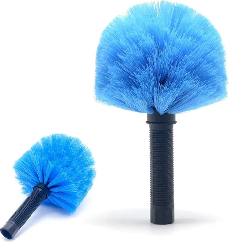 Vista 9 de MAYKI Plumeros de Alto Alcance de 20 Pies para Limpieza 5 PCS, Plumeros para Ventiladores de Techo con Poste de Extensión, Plumero para Telarañas