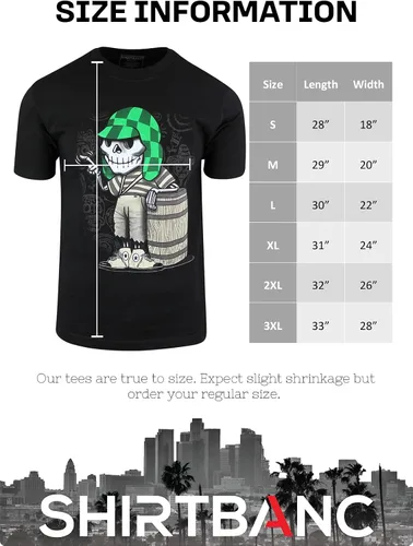 Vista 6 de El Chavo del Ocho Dia de Los Muertos Camisa Calavera Azúcar Chespirito