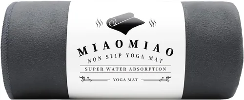 Vista 18 de MIAOMIAO Juego de toallas antideslizantes para yoga caliente, microfibra súper absorbente, 24.5 x 72 pulgadas, diseño antideslizante, sin lesiones