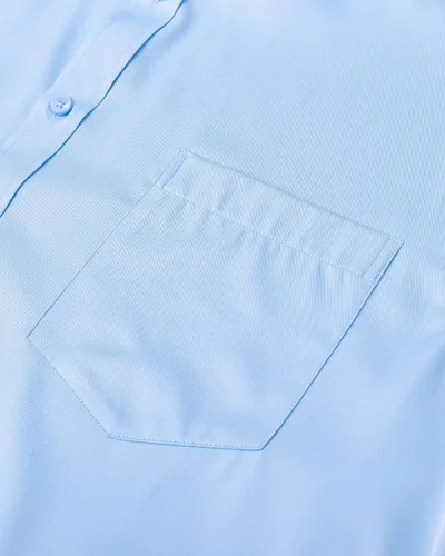 Vista 4 de J.VER Camisas de vestir con cuello de banda, manga larga, con botones, cuello mandarín, camisa elástica sólida con bolsillo