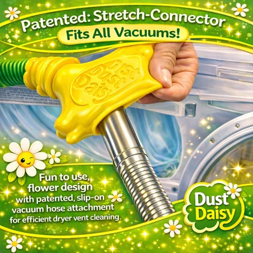Vista 3 de Dust Daisy - Kit limpiador de ventilación para secadora, 30 pulgadas