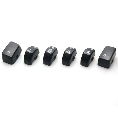 Vista 5 de Kit de tapas de interruptor negras con control manual para Harley Sportster XL Dyna Softail 2014-2023