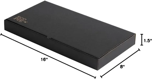 Vista 128 de Restaurantware - Cajas para pizza, 50 unidades, 14 x 7 x 1.5 pulgadas, embalaje de papel de cartón corrugado con bloqueo de pestañas, resistente a