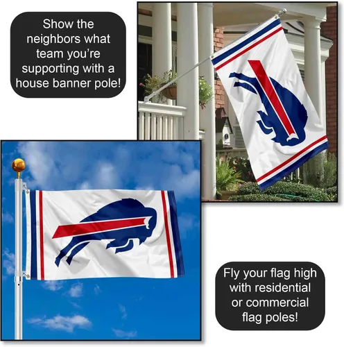 Vista 3 de Bandera blanca de los Buffalo Bills