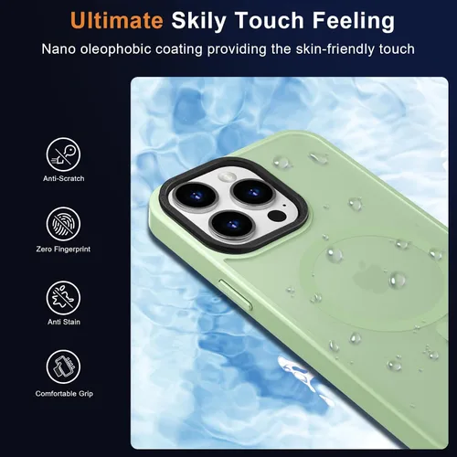 Vista 412 de MOCCA - Funda magnética resistente para iPhone XR de 6.1 pulgadas, compatible con MagSafe, funda con protección contra caídas de grado militar