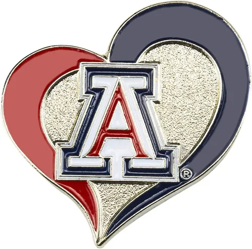 Vista 8 de aminco NCAA - Pin de corazón de remolino unisex