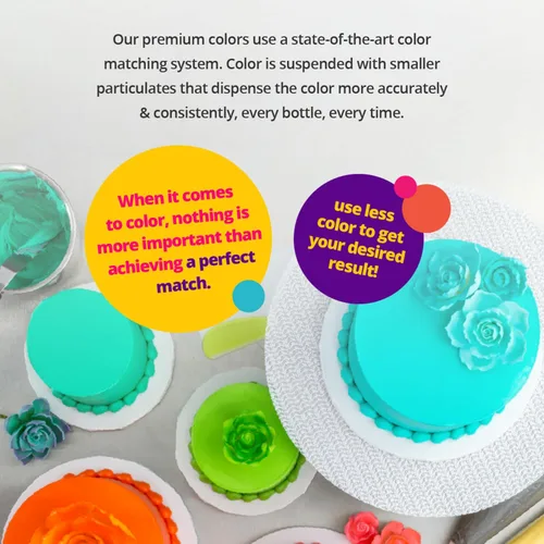 Vista 3 de DecoPac Colorante alimentario de gel prémium Colorante negro para hornear 8 onzas Crema de mantequilla de color, fondant, gel de glaseado